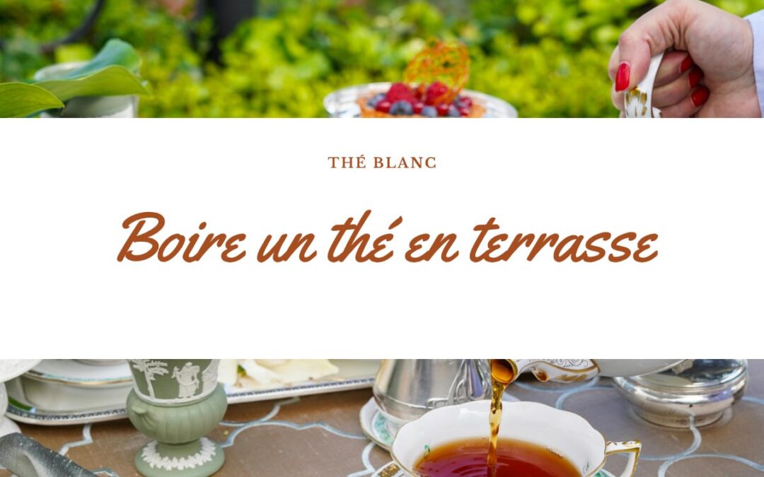 Boire un thé en restaurant terrasse